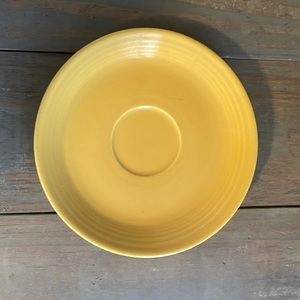 1936 vintage yellow Fiestaware saucer